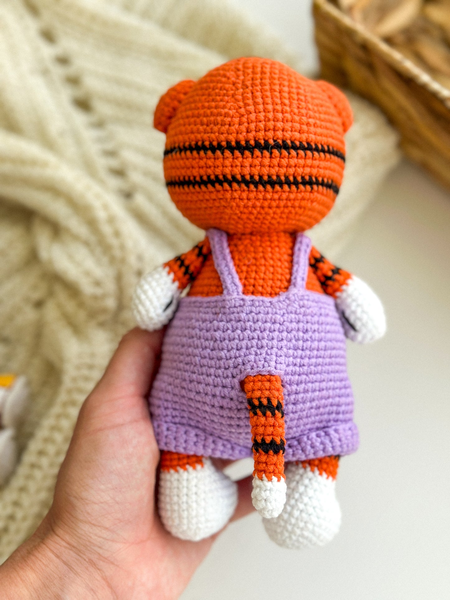 Crochet Tiger Doll Set – Amigurumi Girl & Boy Baby Gift Handmade