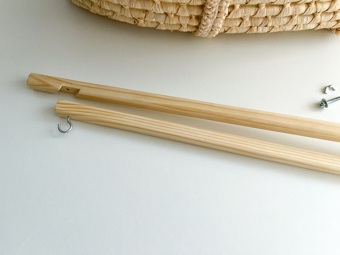 Baby Mobile Crib Holder, wooden baby mobile arm, natural wooden hanger, baby crib attachment