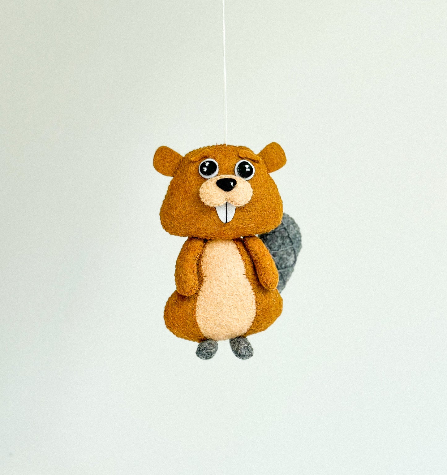 Felt Beaver Ornament