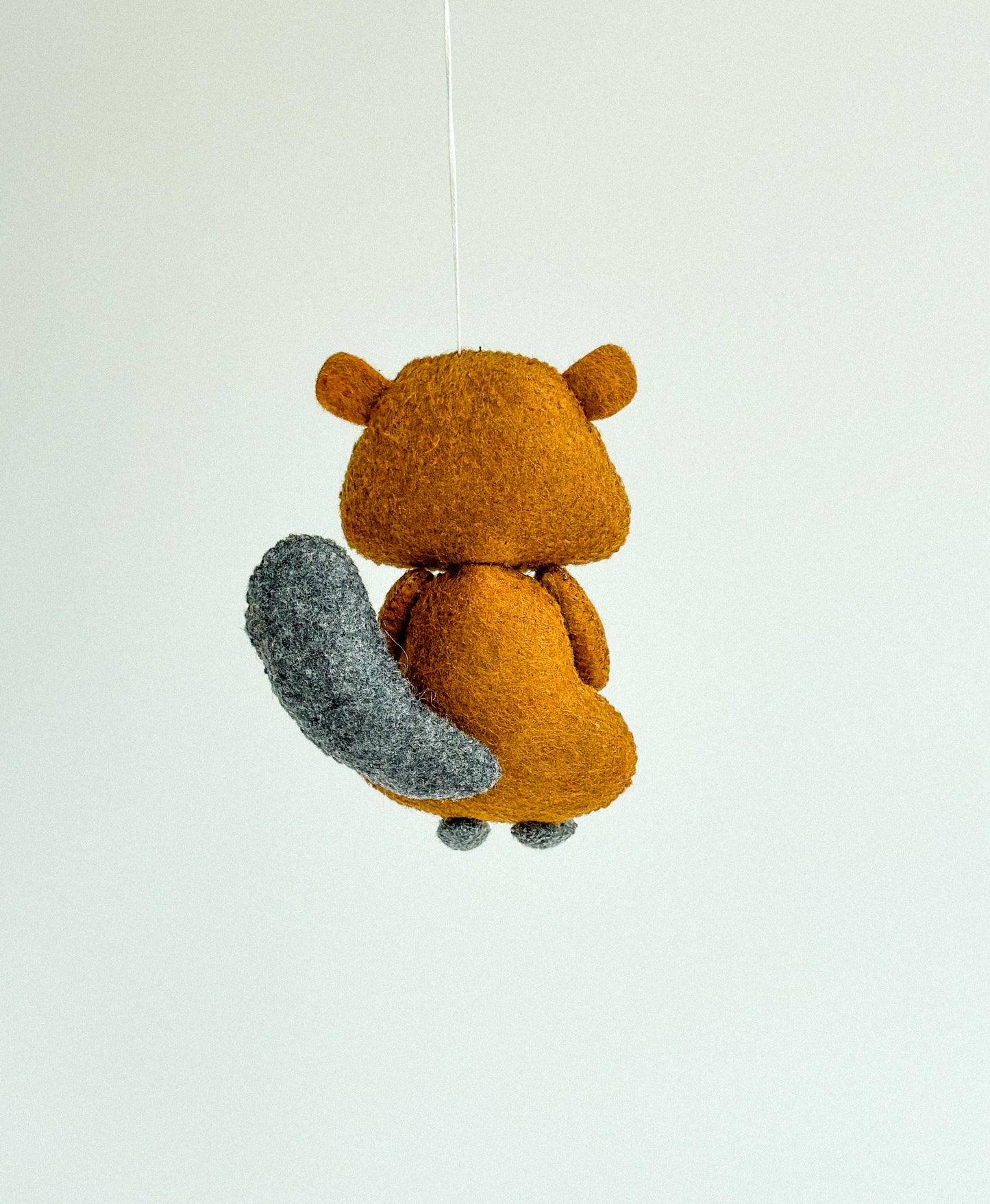Felt Beaver Ornament
