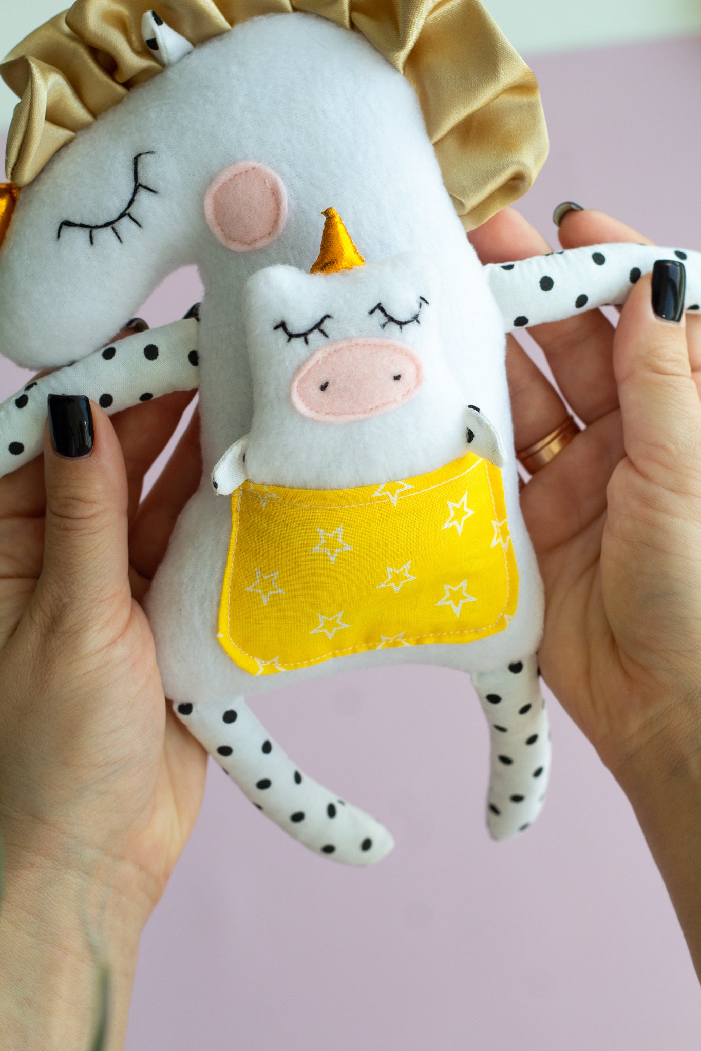 Mommy And Baby Unicorn Plush Toy