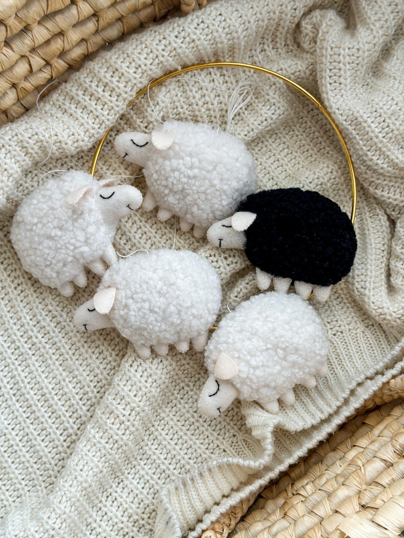 Baby Sheep Mobile for Crib - WoollyFox