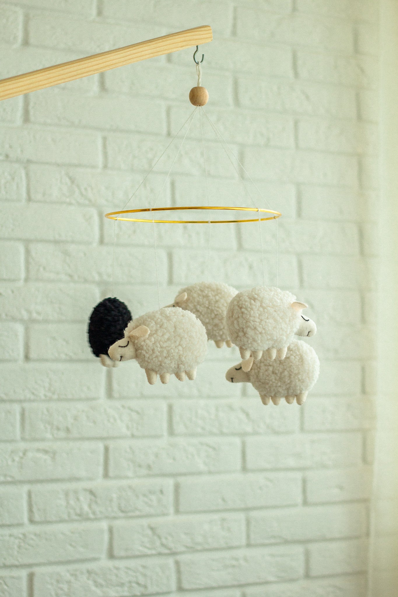 Baby Sheep Mobile for Crib - WoollyFox