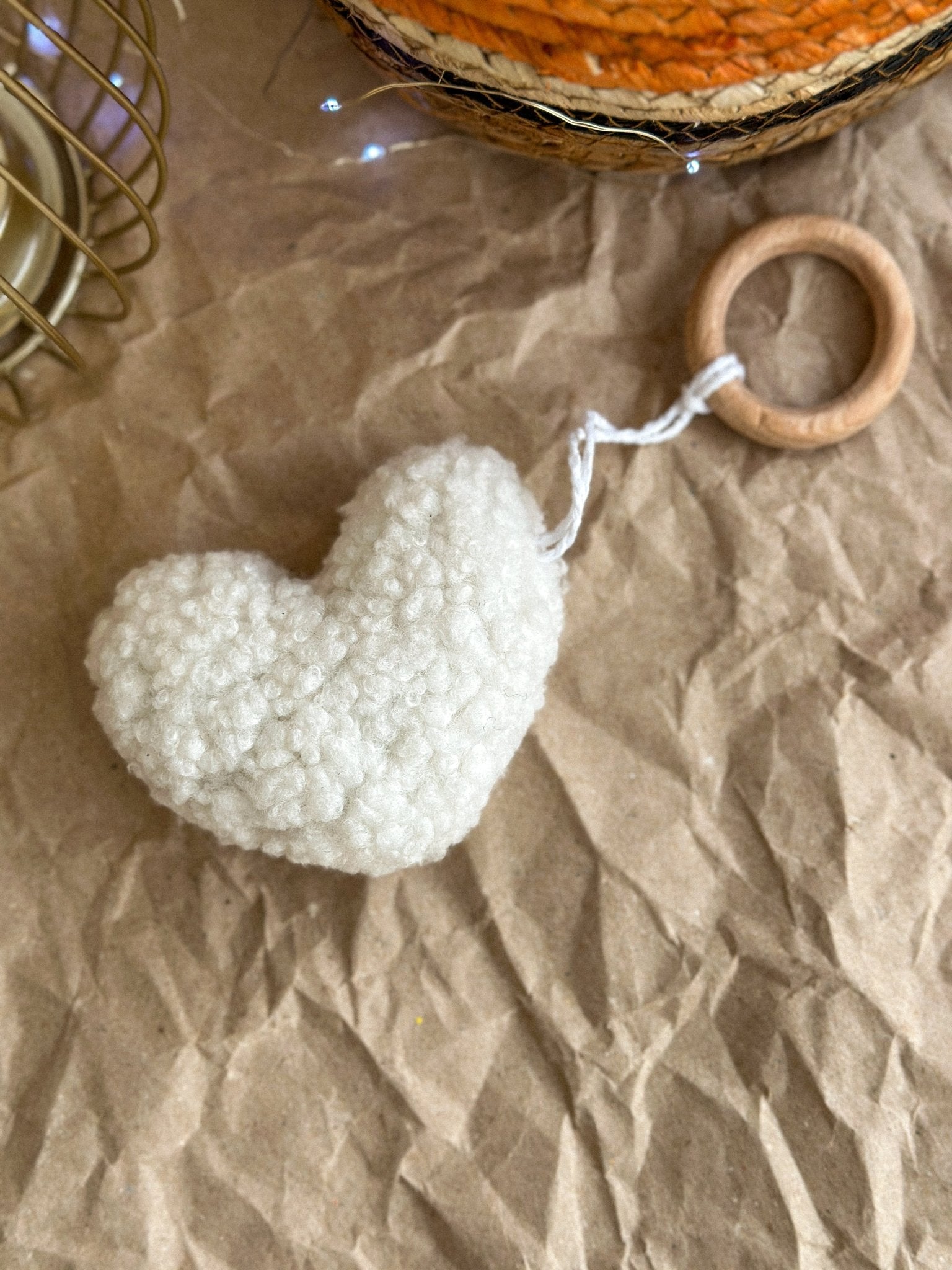 Boucle Heart Ornament - WoollyFox