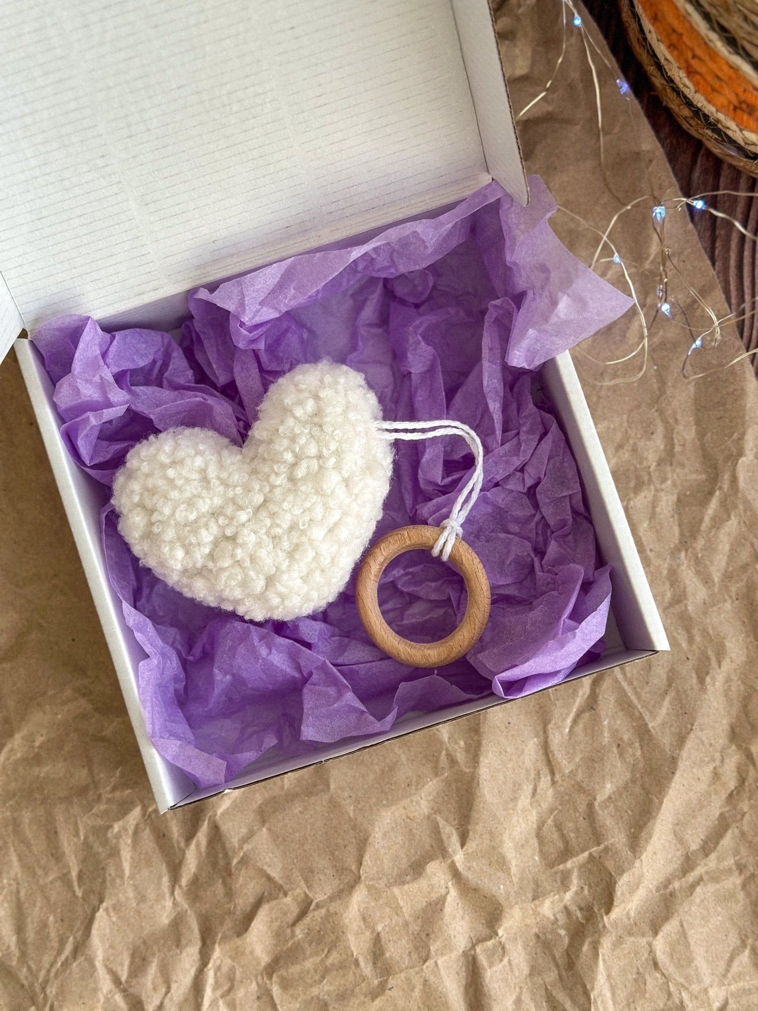 Boucle Heart Ornament - WoollyFox