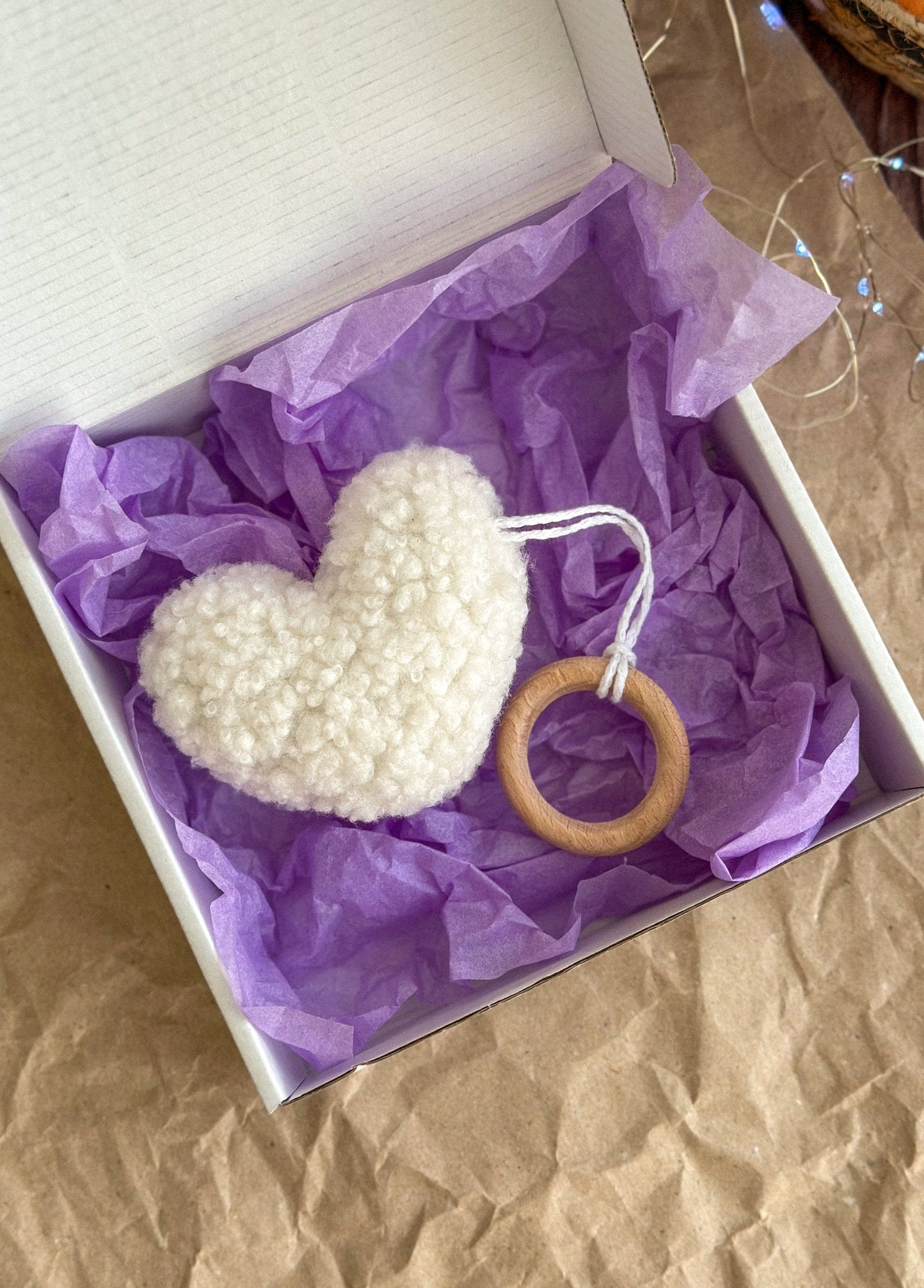 Boucle Heart Ornament - WoollyFox