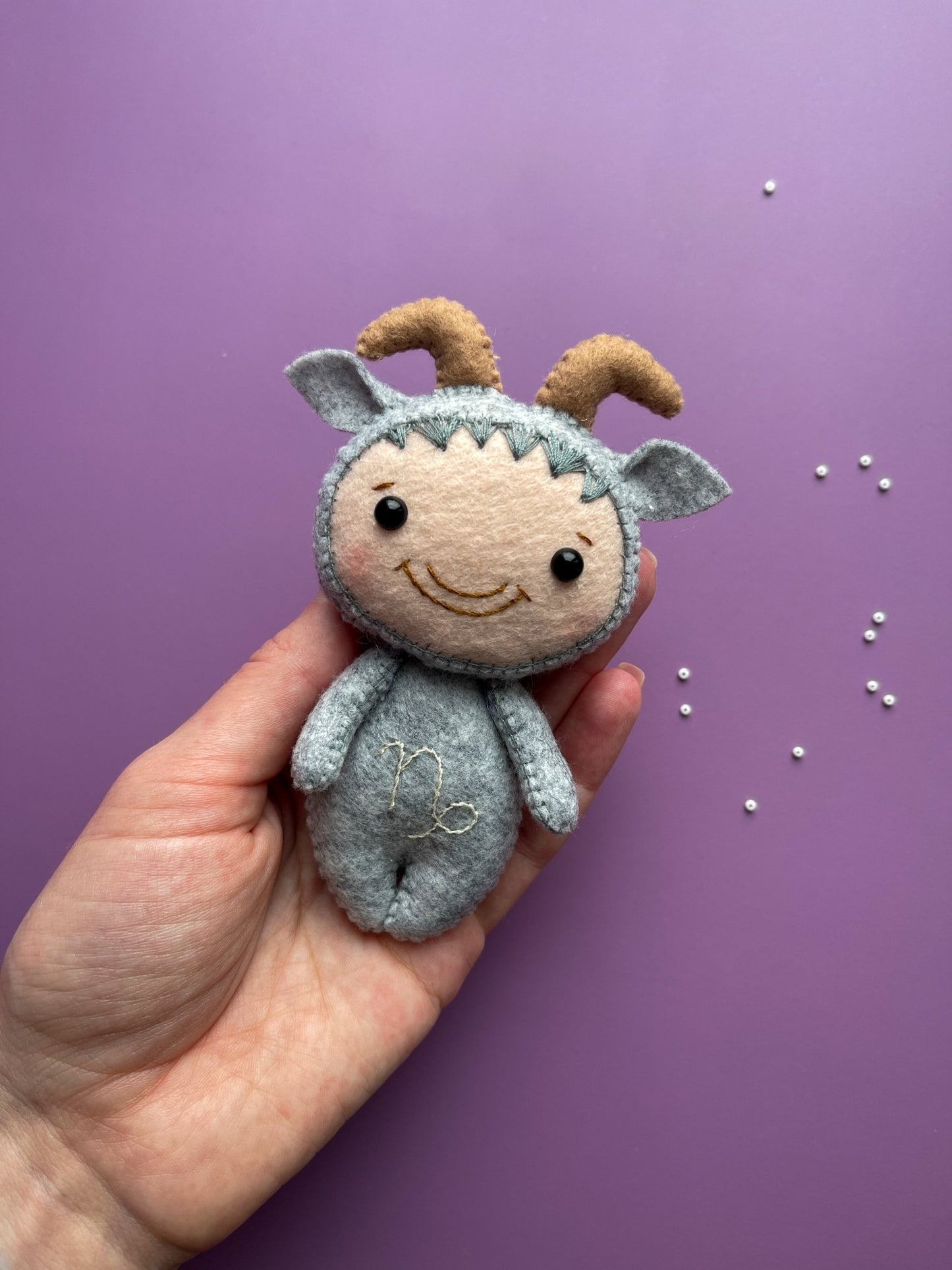 Capricorn Zodiac Felt Doll - WoollyFox