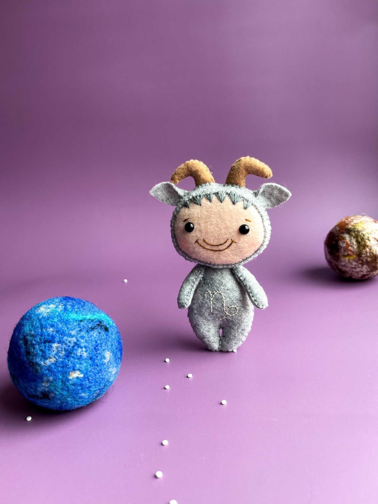 Capricorn Zodiac Felt Doll - WoollyFox