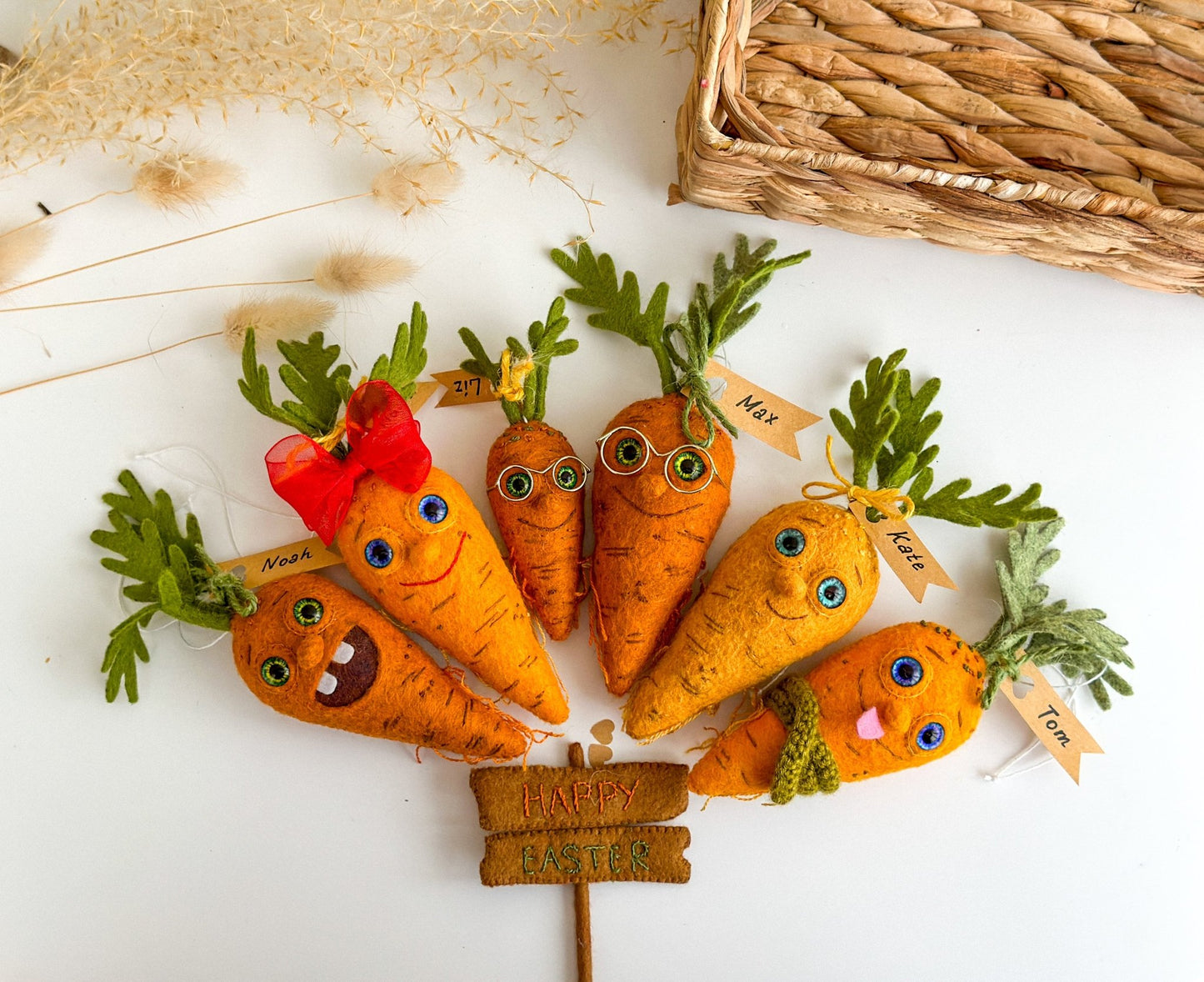 Carrot Decorations - WoollyFox
