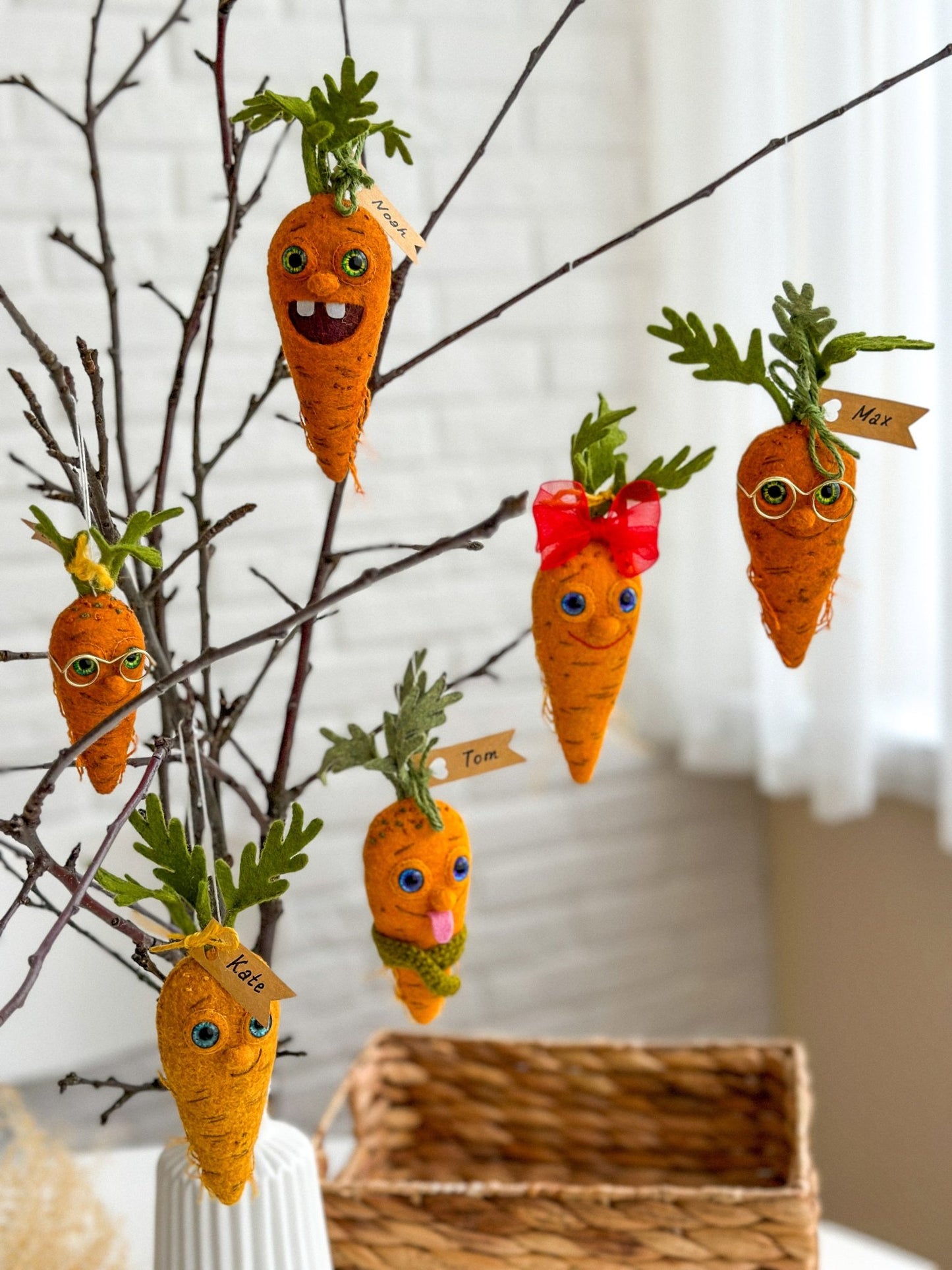 Carrot Decorations - WoollyFox