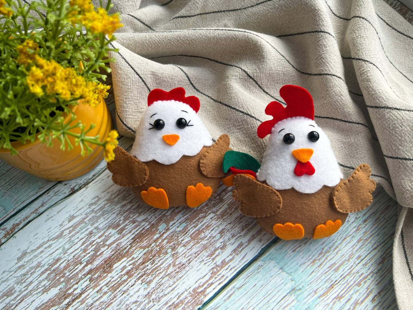 Chicken and Cuckoo Pattern PDF - WoollyFox