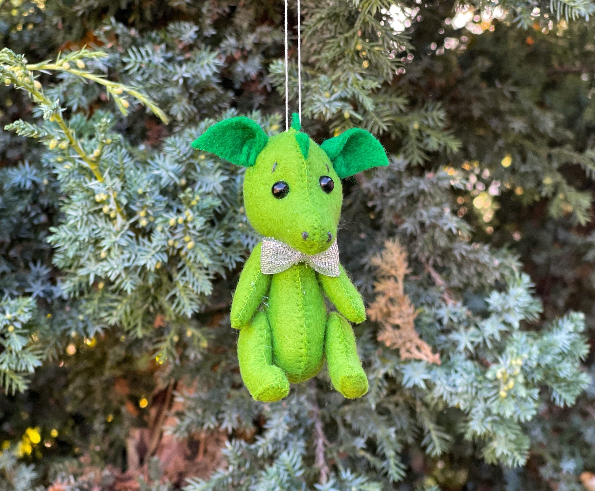 Christmas Dragon Ornament - WoollyFox