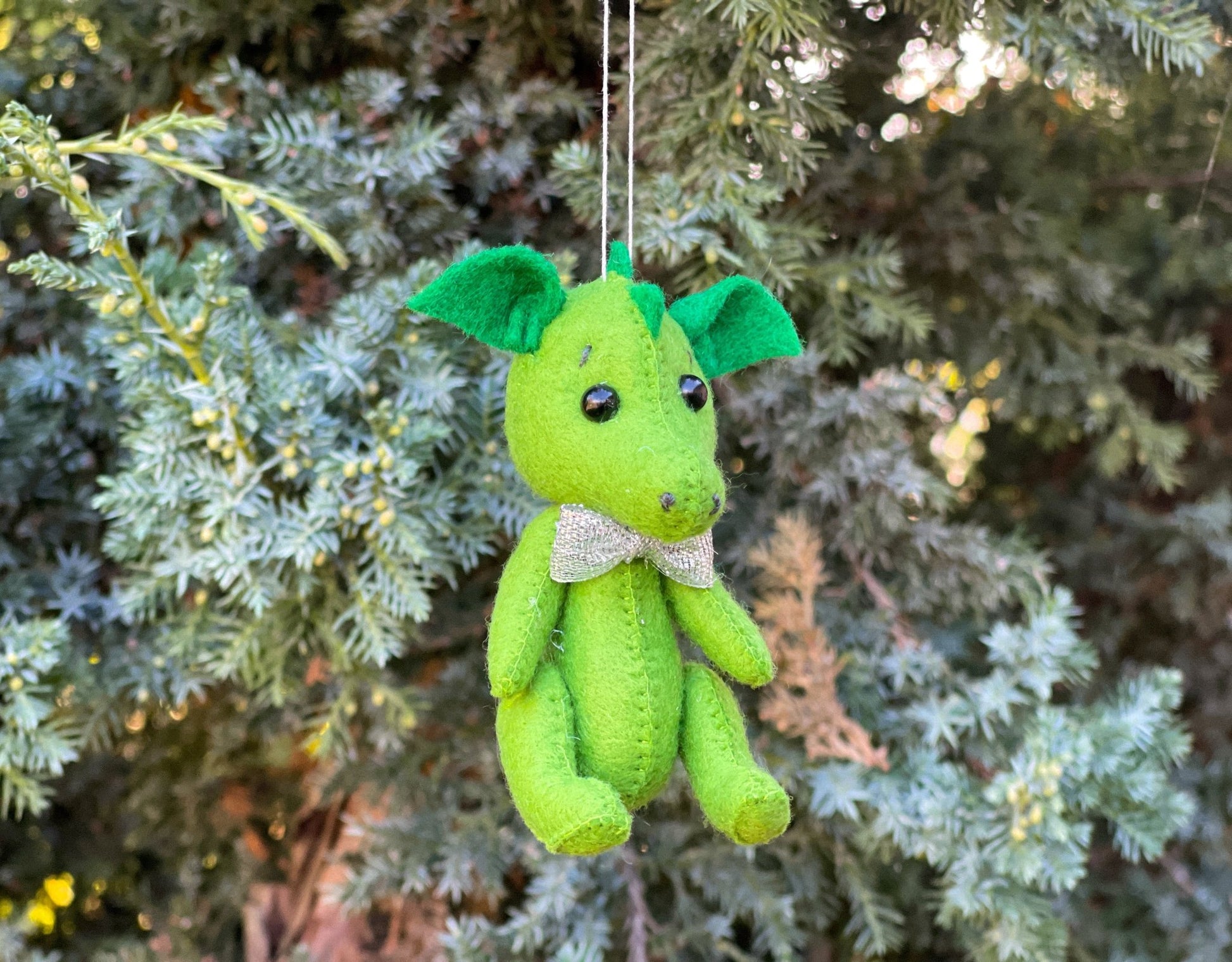 Christmas Dragon Ornament - WoollyFox
