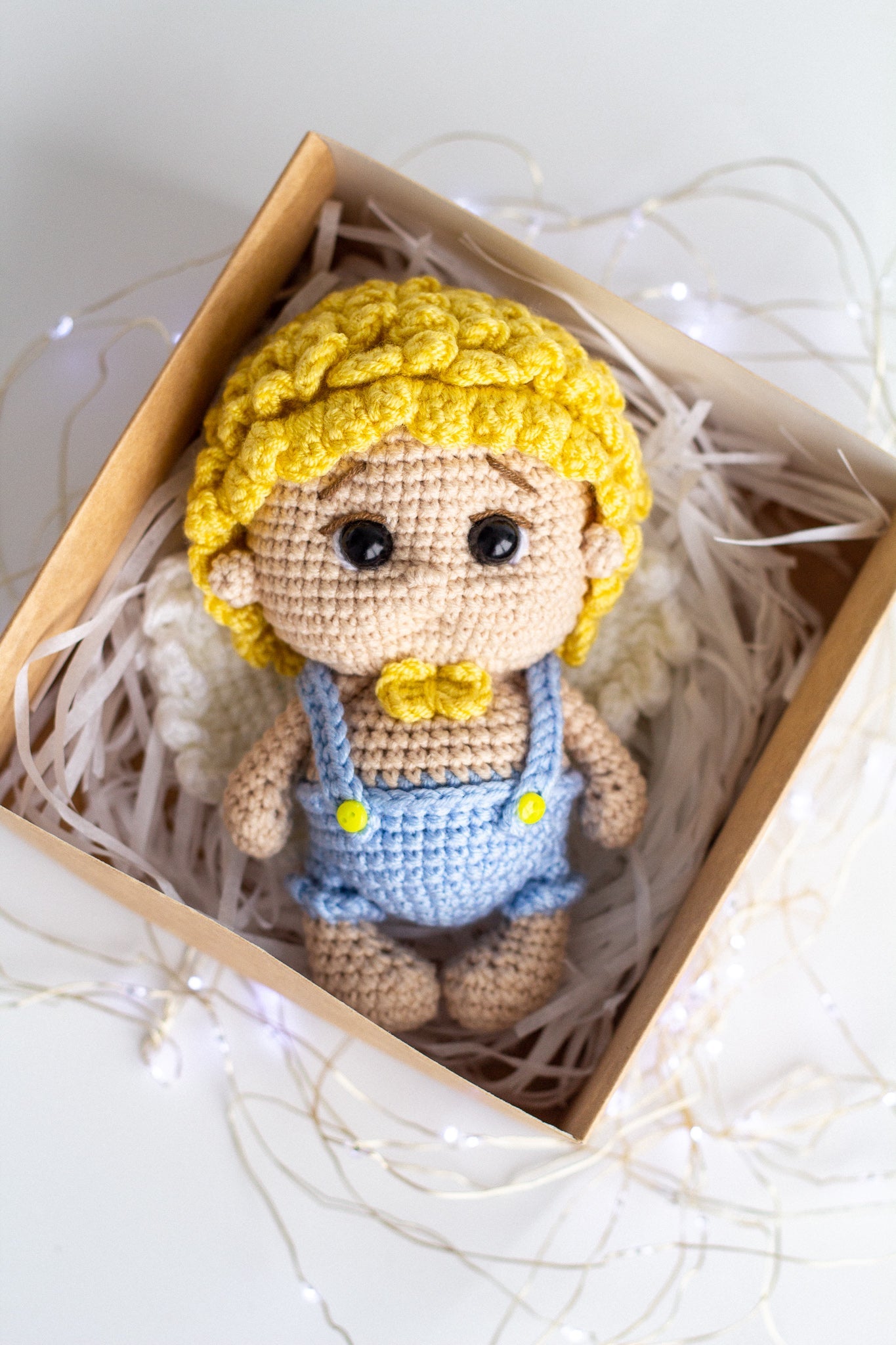 Cupid crochet, Amigurumi angel doll - WoollyFox