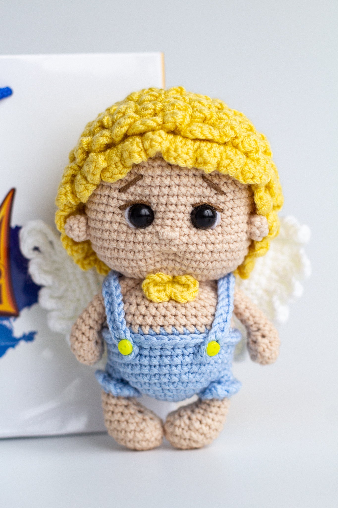 Cupid crochet, Amigurumi angel doll - WoollyFox