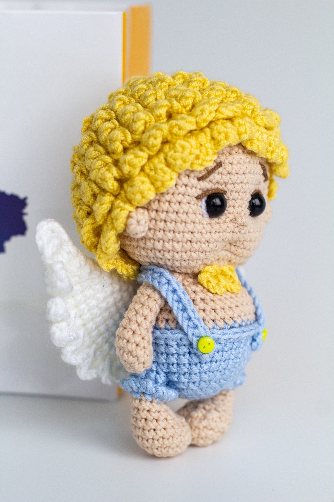 Cupid crochet, Amigurumi angel doll - WoollyFox