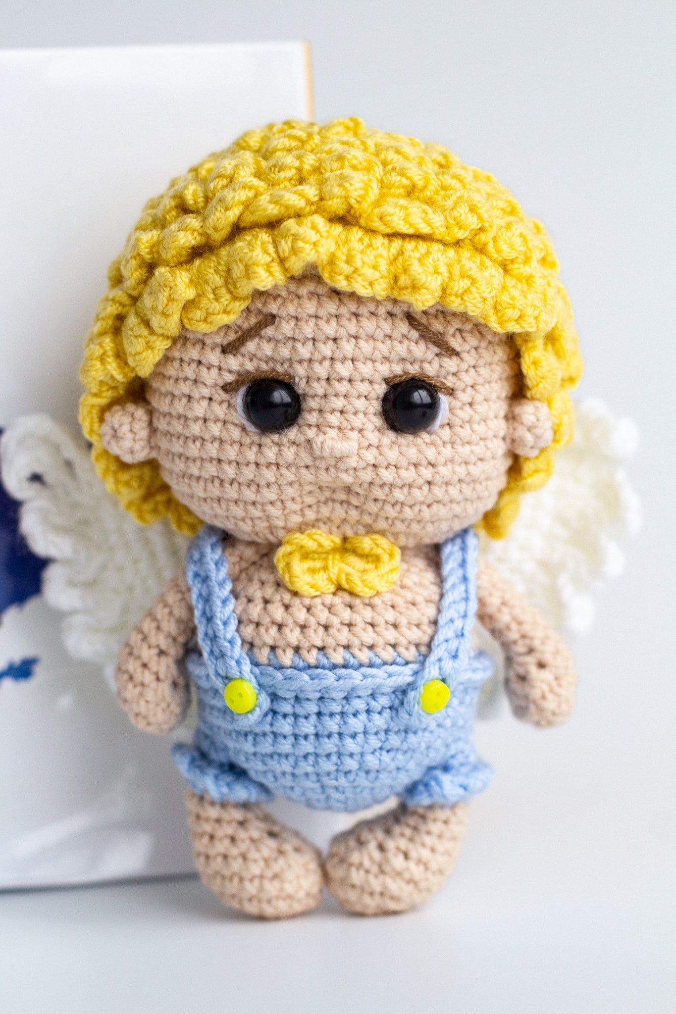 Cupid crochet, Amigurumi angel doll - WoollyFox