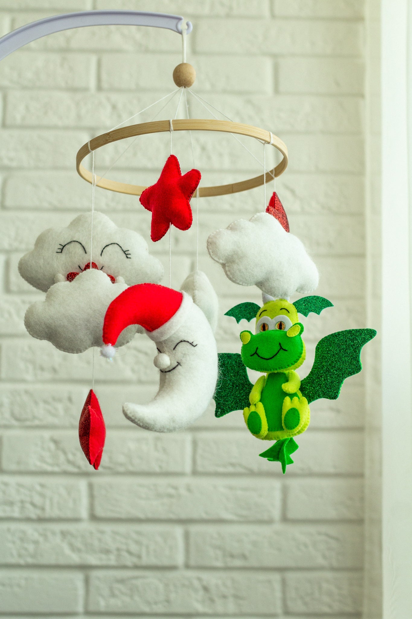 Dragon Baby Mobile - WoollyFox