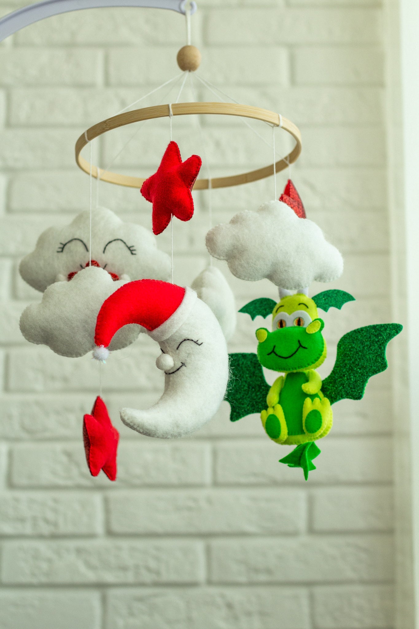 Dragon Baby Mobile - WoollyFox