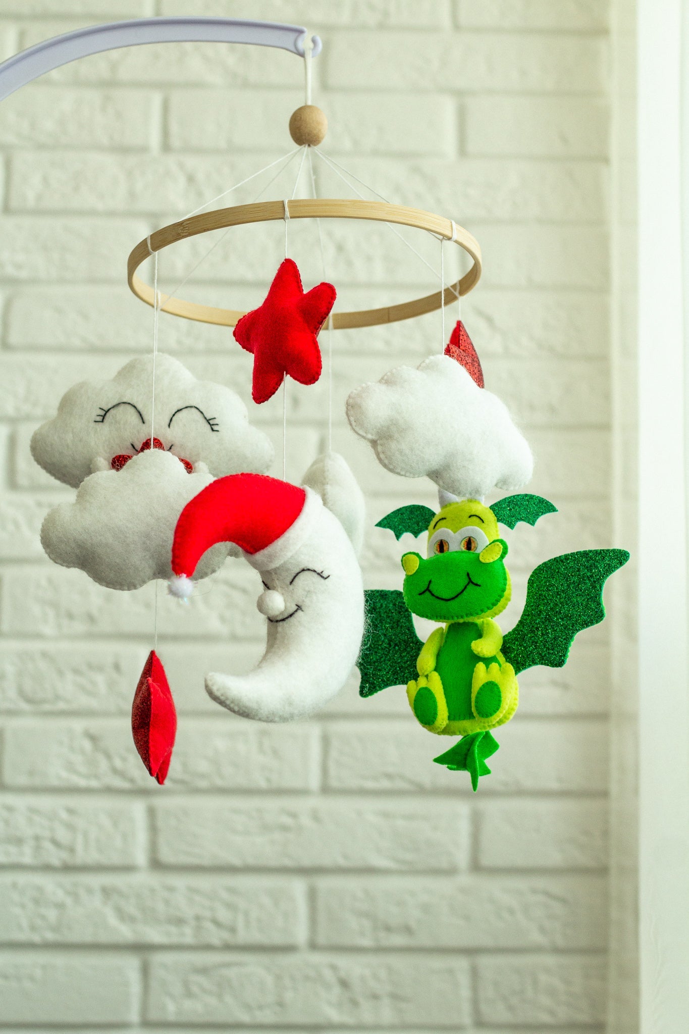 Dragon Baby Mobile - WoollyFox