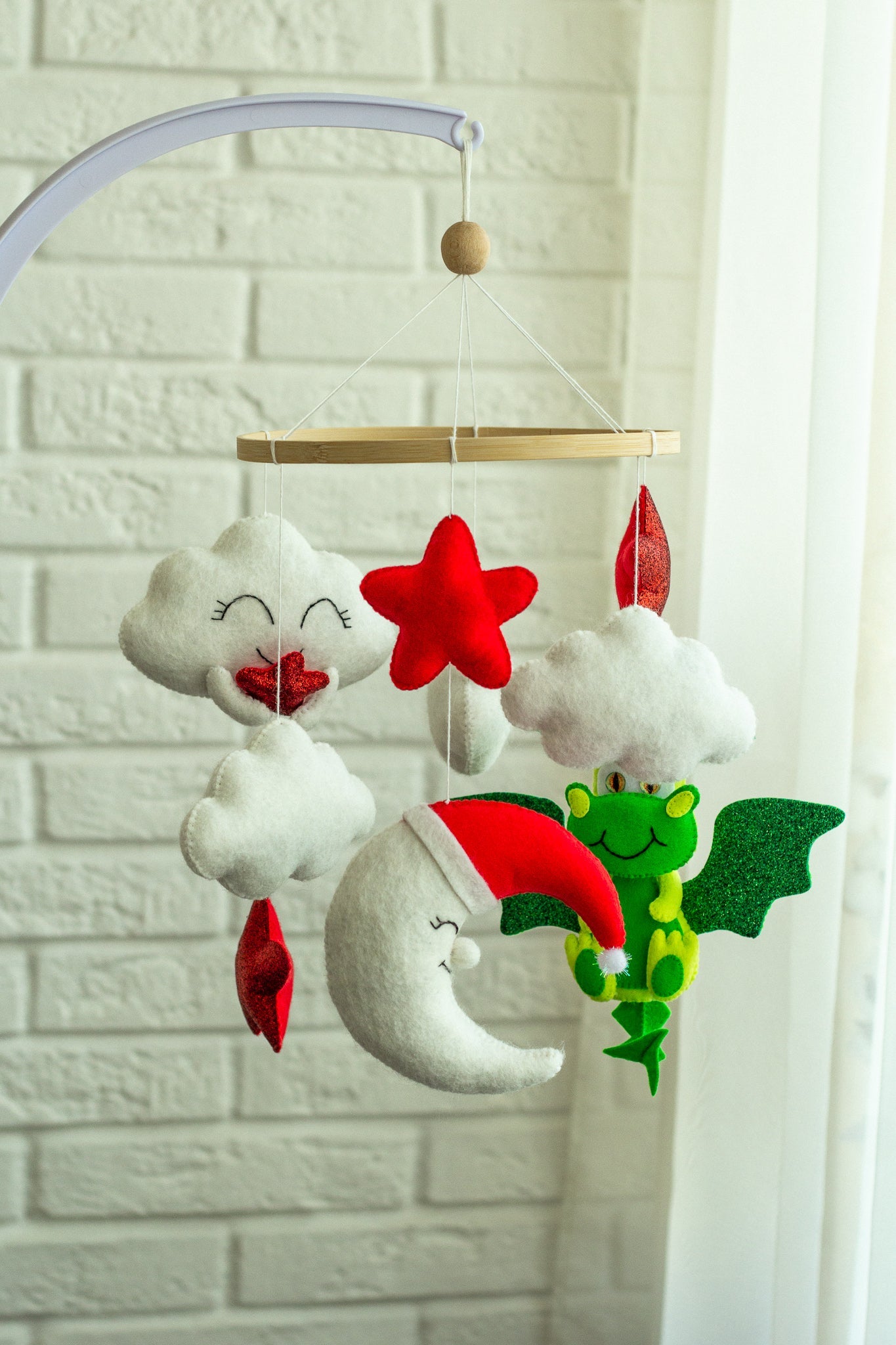 Dragon Baby Mobile - WoollyFox