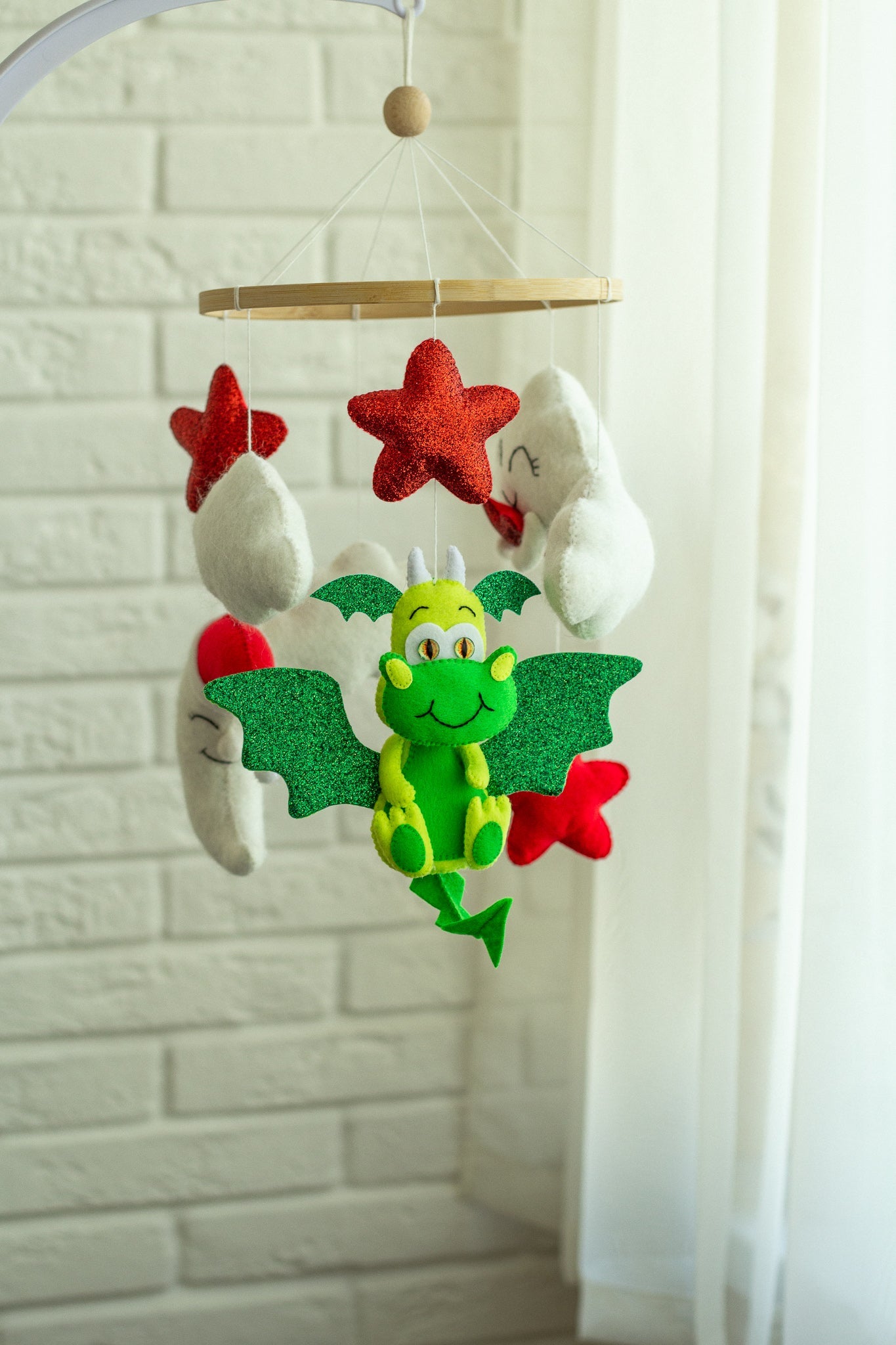 Dragon Baby Mobile - WoollyFox