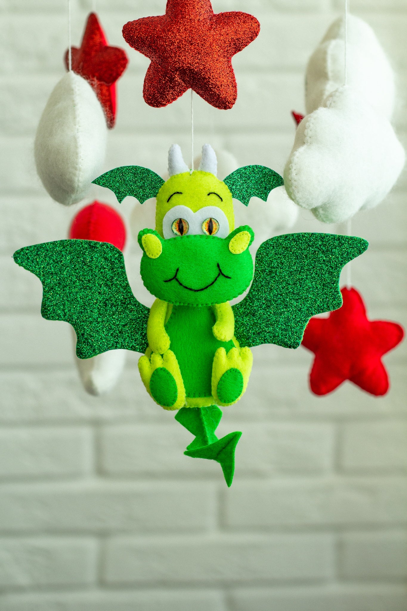 Dragon Baby Mobile - WoollyFox