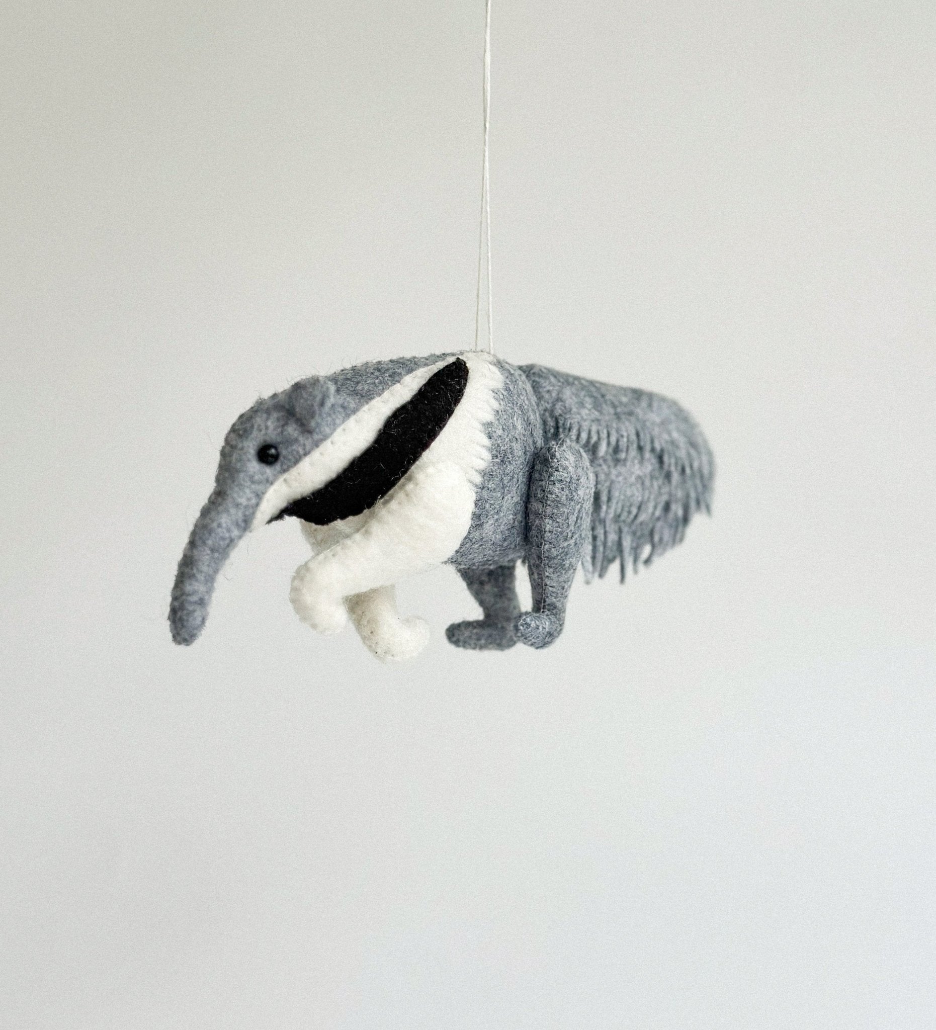 Felt Anteater Ornament - WoollyFox