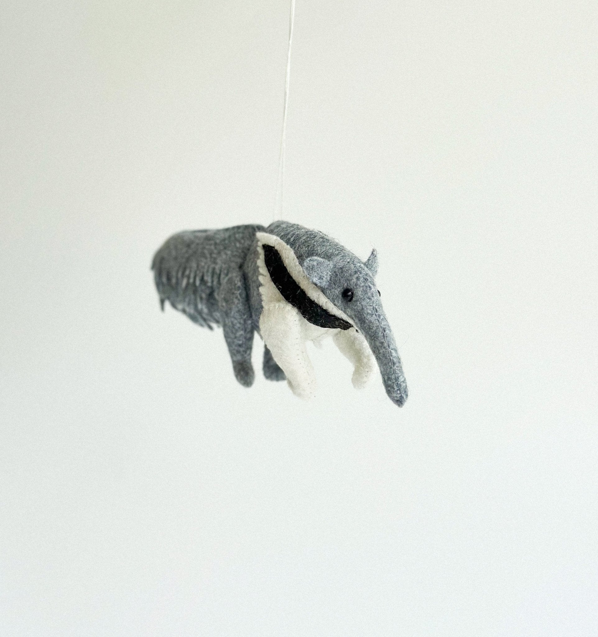 Felt Anteater Ornament - WoollyFox