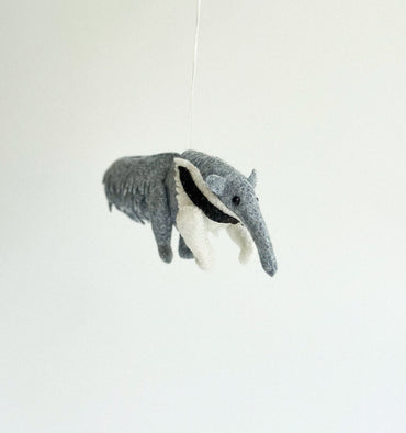 Felt Anteater Ornament - WoollyFox