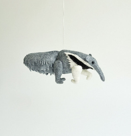 Felt Anteater Ornament - WoollyFox