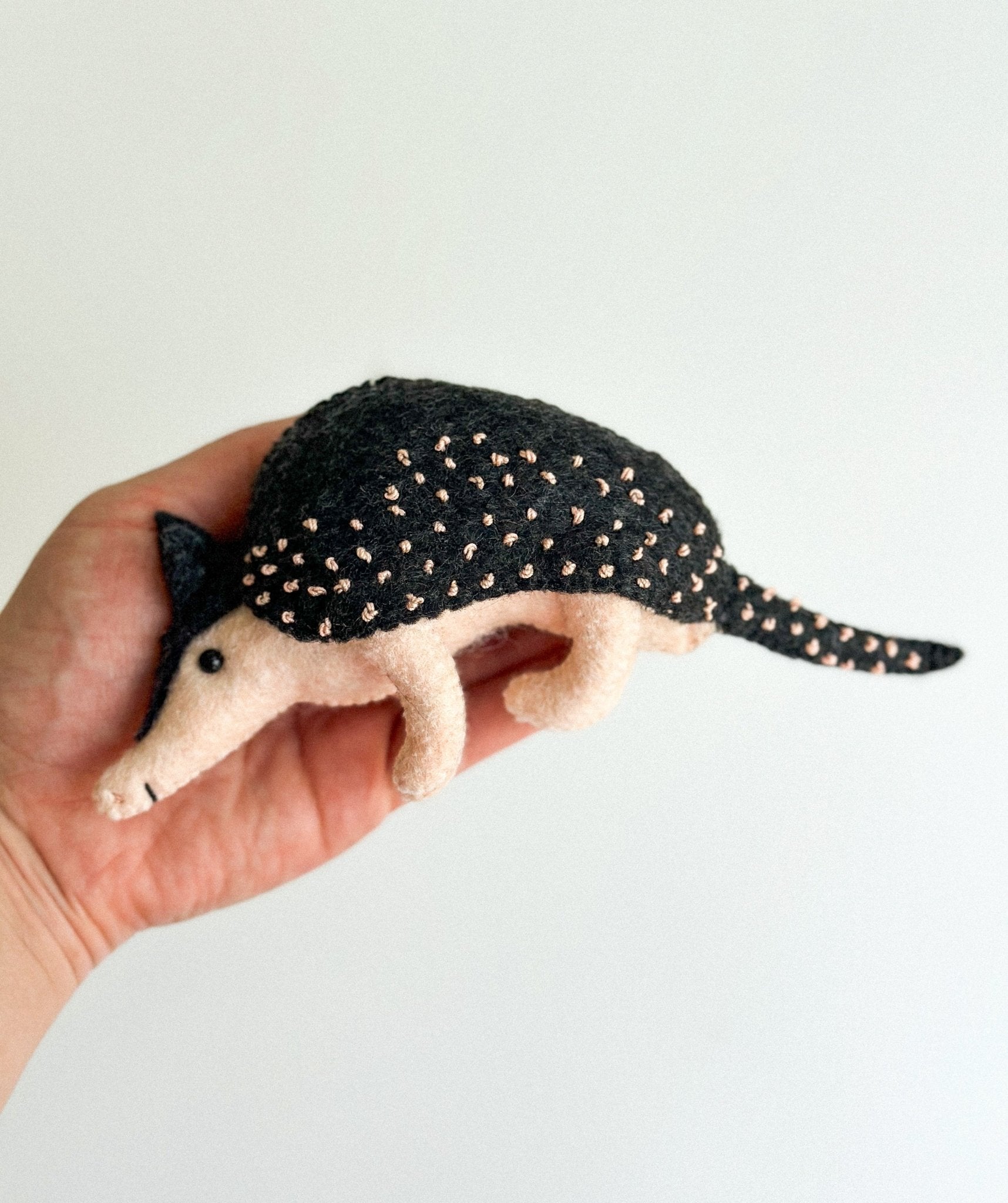 Felt Armadillo Ornament - WoollyFox
