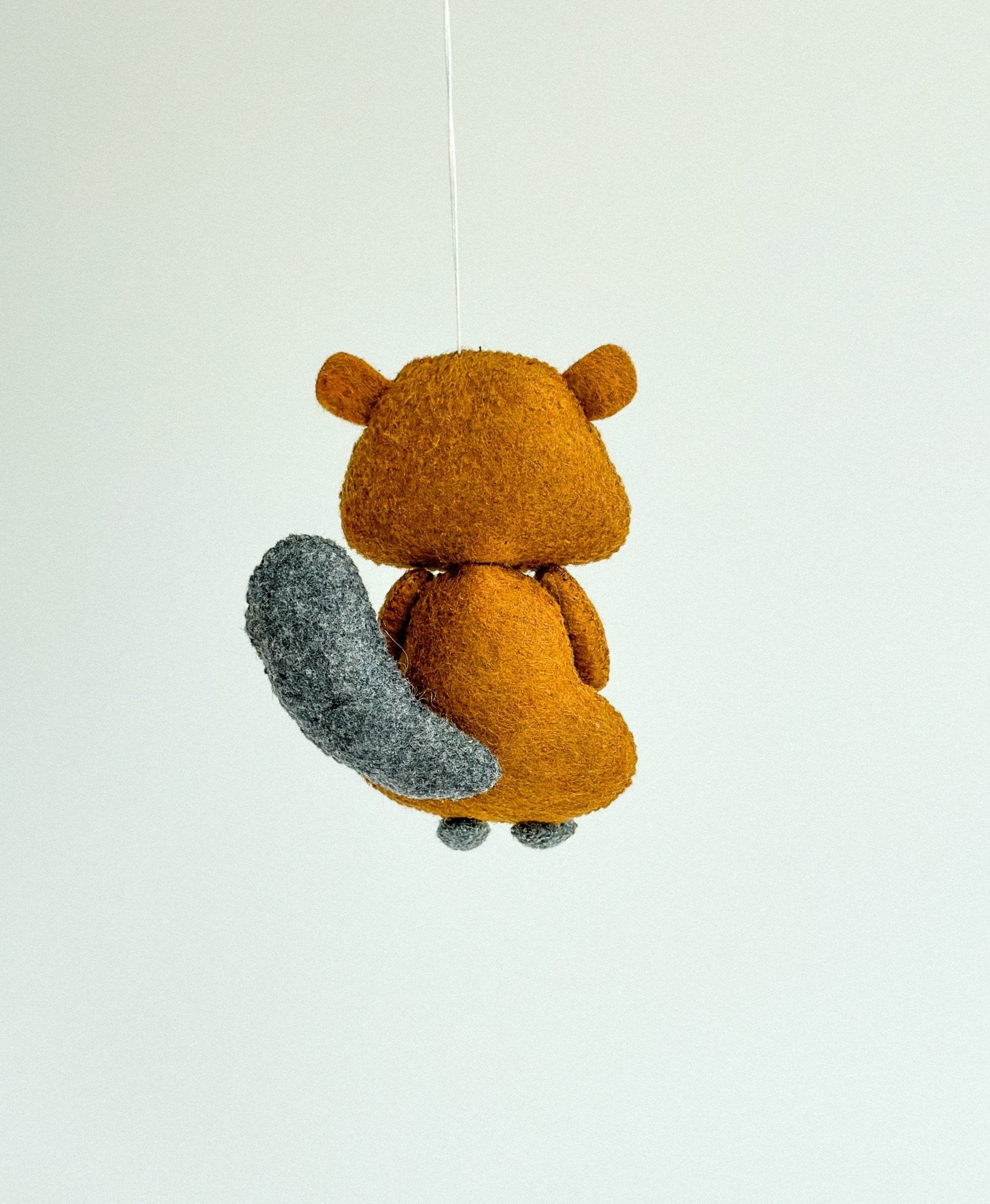 Felt Beaver Ornament - WoollyFox