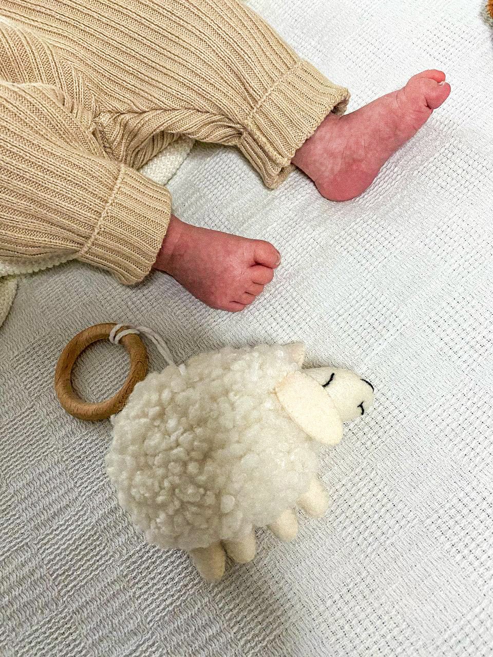 Felt Boucle Sheep Ornament - WoollyFox