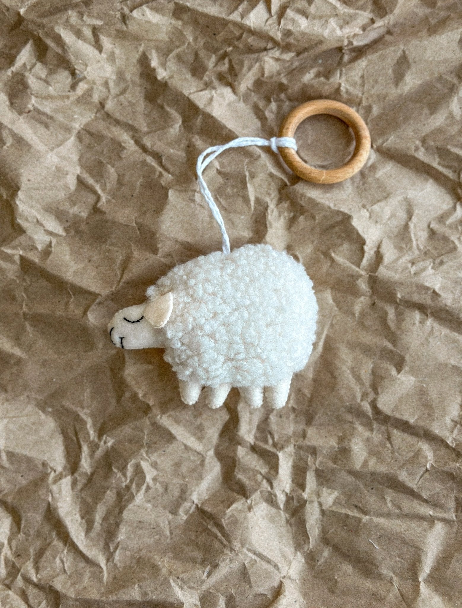 Felt Boucle Sheep Ornament - WoollyFox