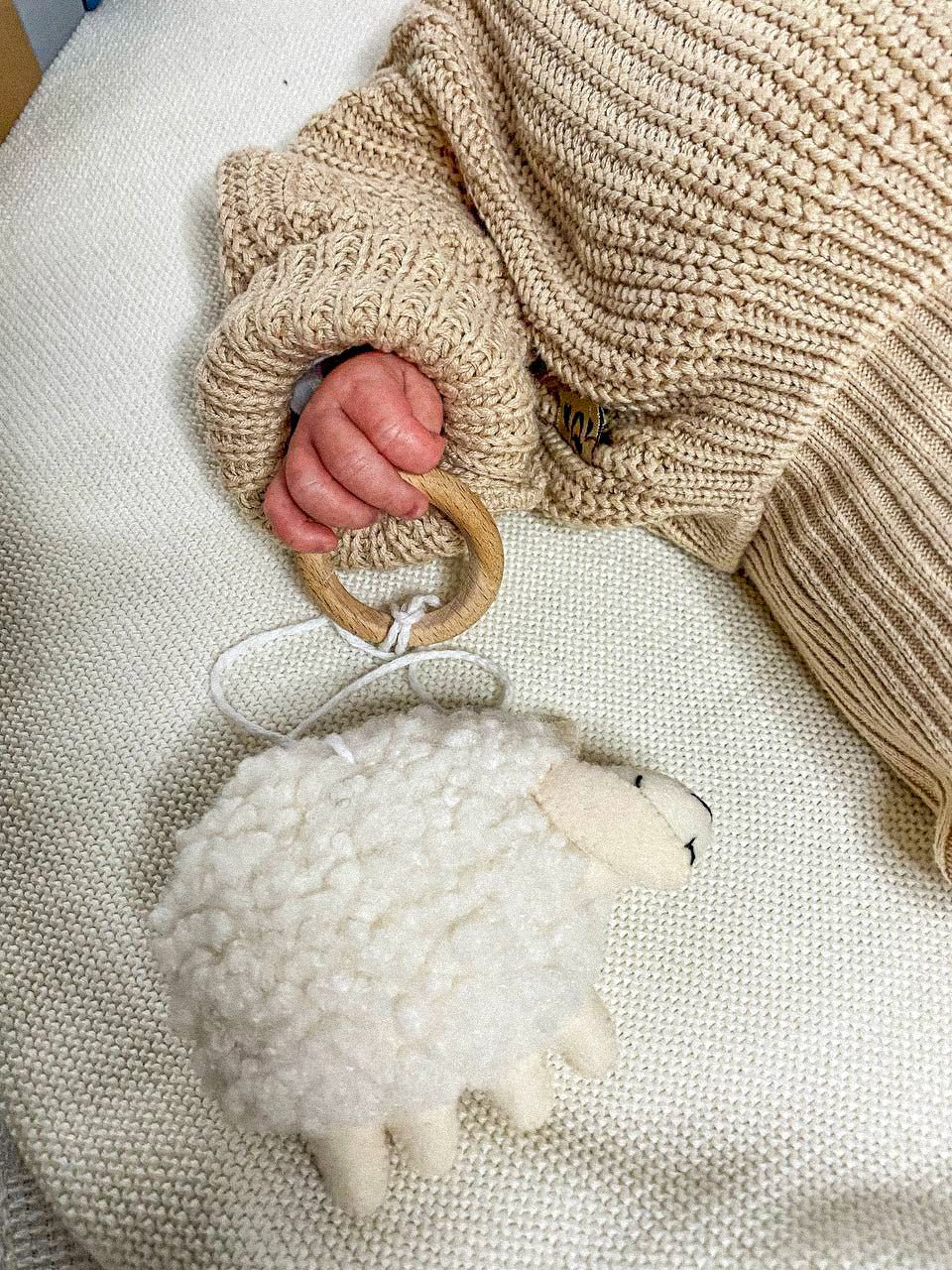 Felt Boucle Sheep Ornament - WoollyFox