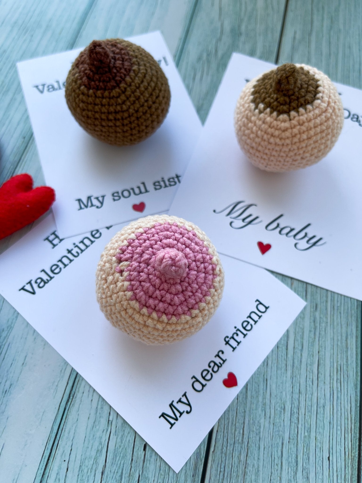 Felt Breast Card - WoollyFox