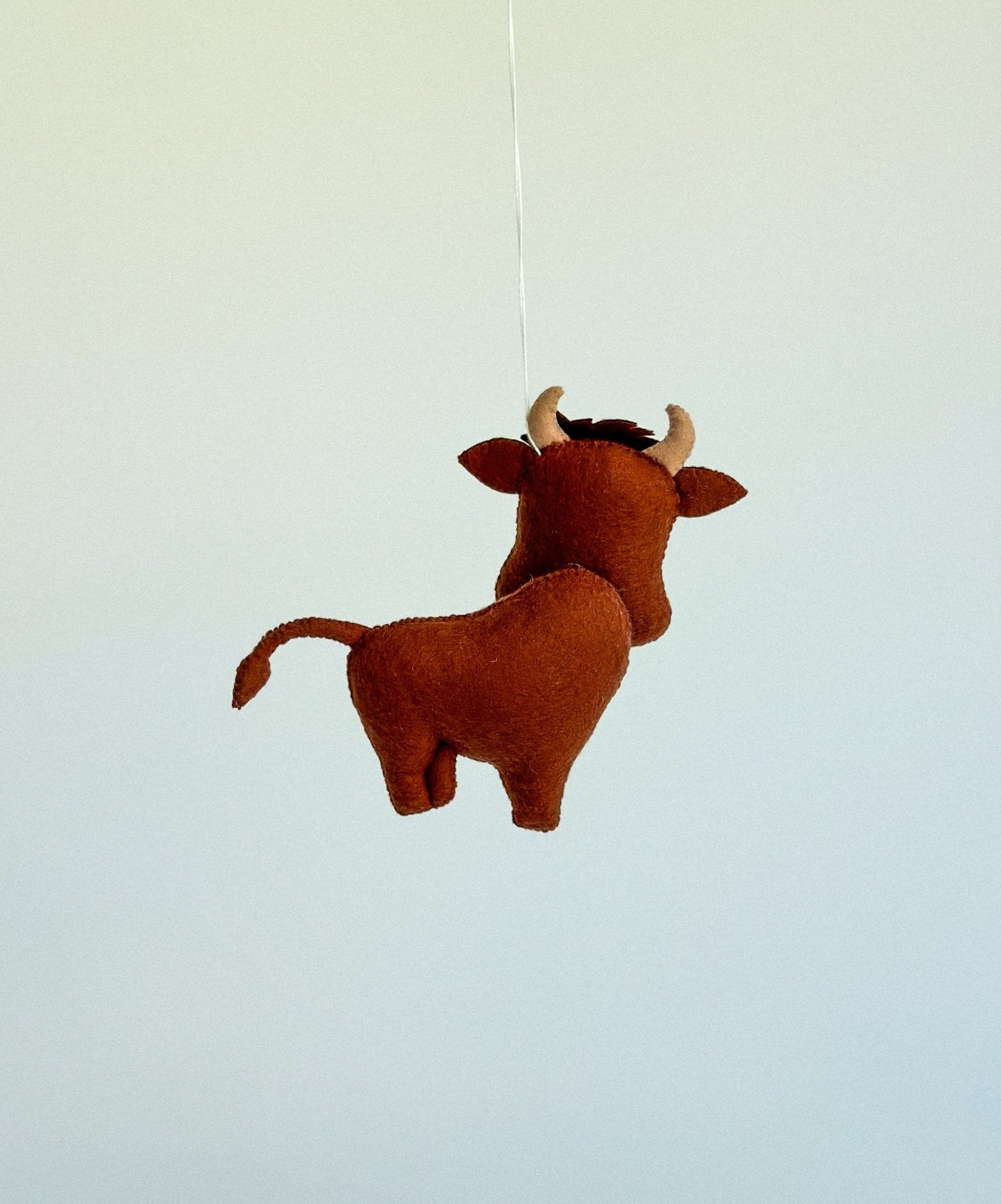 Felt Bull Ornament - WoollyFox