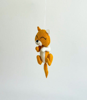 Felt Cat Decor - WoollyFox