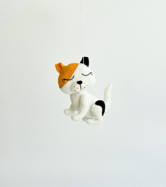 Felt Cat Ornament - WoollyFox
