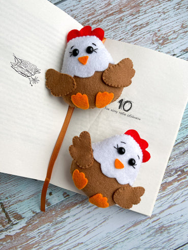 Felt Chicken PDF Pattern - WoollyFox