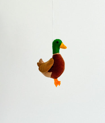Felt Duck Ornament - WoollyFox