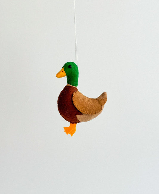 Felt Duck Ornament - WoollyFox