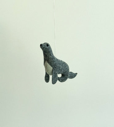 Felt Fur Seal Ornament - WoollyFox