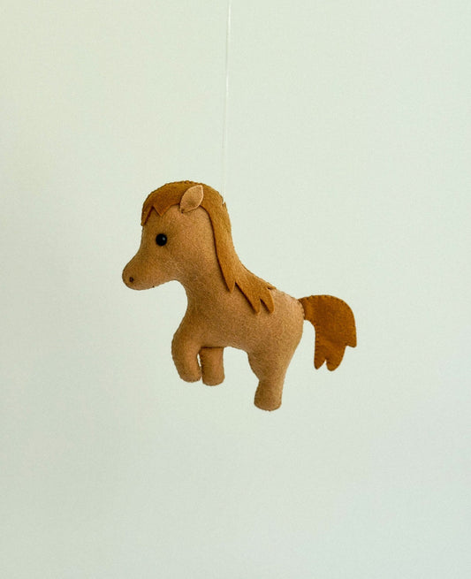 Felt Horse Ornament - WoollyFox