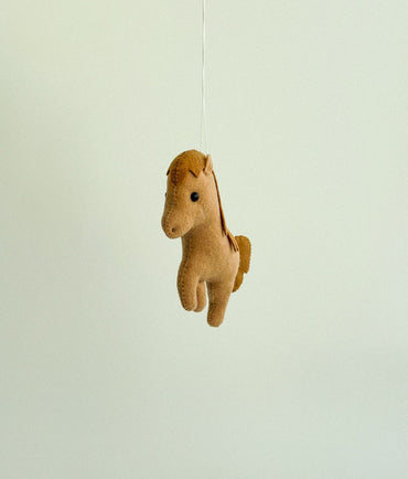 Felt Horse Ornament - WoollyFox