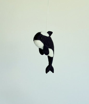 Felt Orca Ornament - WoollyFox