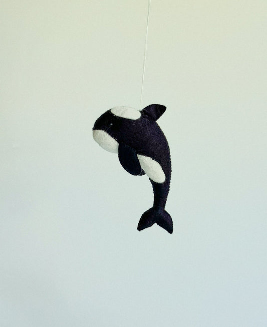 Felt Orca Ornament - WoollyFox