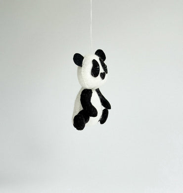 Felt Panda Ornament - WoollyFox