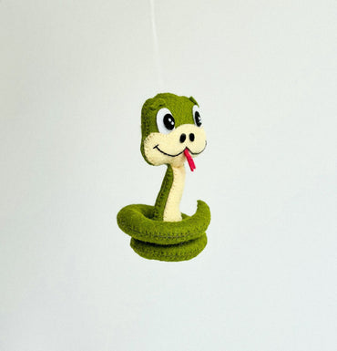 Felt Snake Ornament - WoollyFox